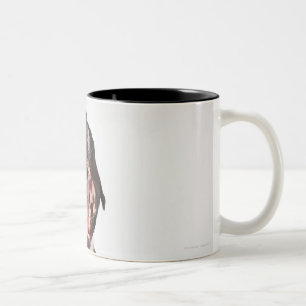 portrait of boxer dog yawning Two-Tone coffee mug