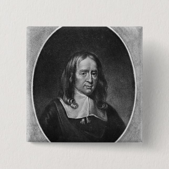 Portrait of Bruno Ryves 15 Cm Square Badge (Front)