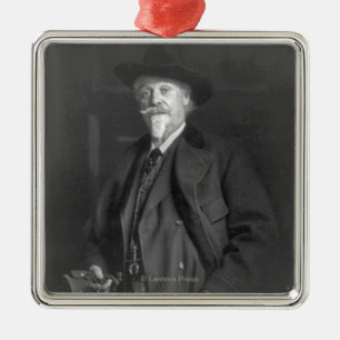 Portrait of "Buffalo Bill" Cody Metal Tree Decoration