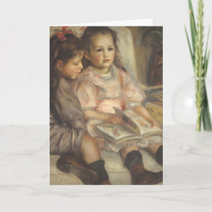 Portrait of Caillebotte Children by Pierre Renoir Card