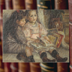 Portrait of Caillebotte Children by Pierre Renoir Jigsaw Puzzle