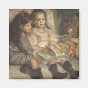 Portrait of Caillebotte Children by Pierre Renoir Magnet
