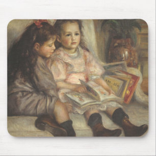 Portrait of Caillebotte Children by Pierre Renoir Mouse Mat