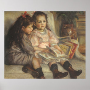 Portrait of Caillebotte Children by Pierre Renoir Poster