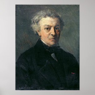 Portrait of Camille Corot c.1863 Poster