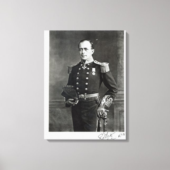 Portrait of Captain Robert Falcon Scott Canvas Print (Front)