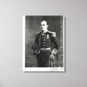 Portrait of Captain Robert Falcon Scott Canvas Print
