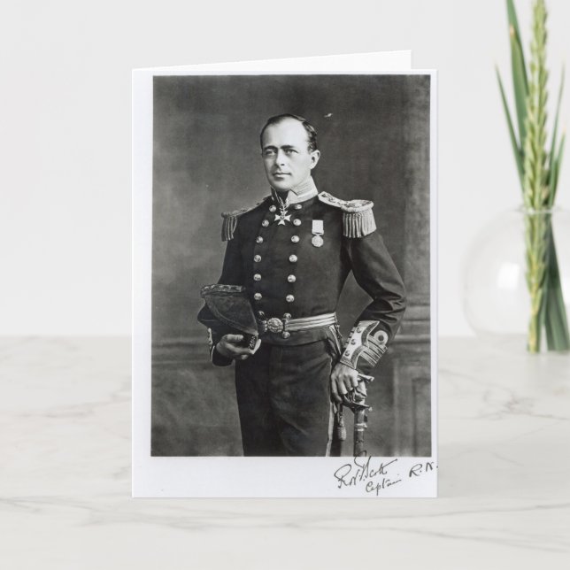 Portrait of Captain Robert Falcon Scott Card (Front)