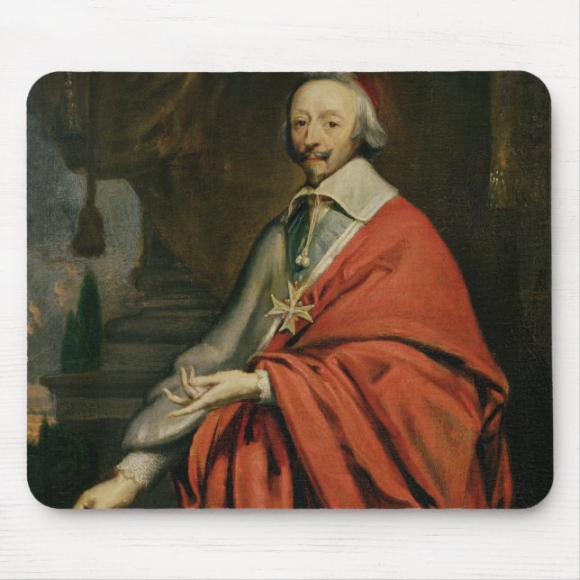 Portrait of Cardinal de Richelieu Mouse Mat (Front)