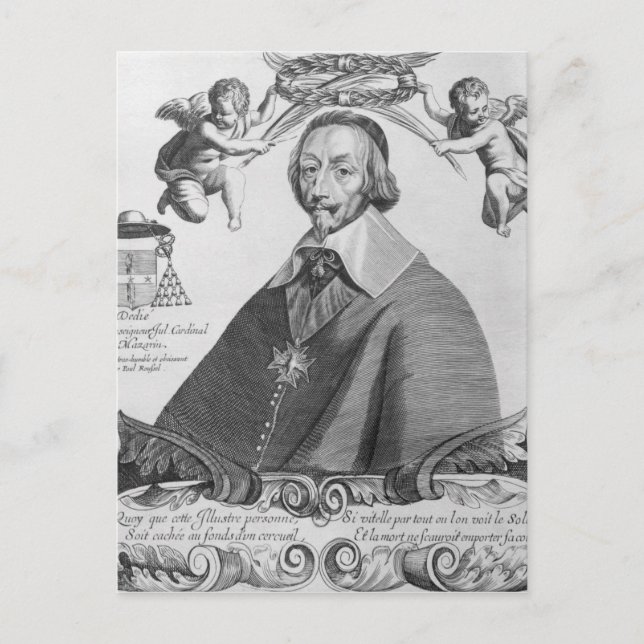 Portrait of Cardinal de Richelieu Postcard (Front)