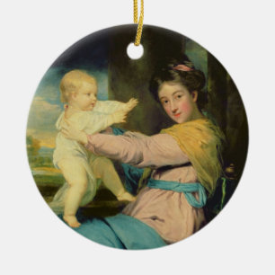 Portrait of Caroline, Duchess of Marlborough with Ceramic Tree Decoration