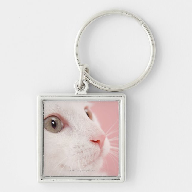 Portrait of cat key ring (Front)