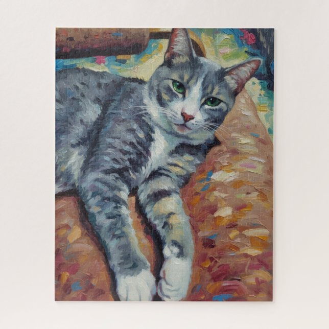 Portrait of Cat Puzzle (Vertical)