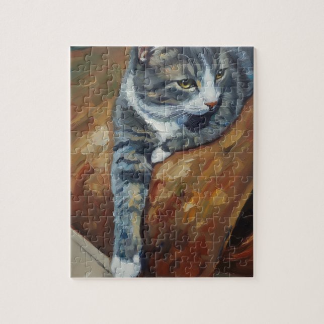 Portrait of Cat Puzzle (Vertical)