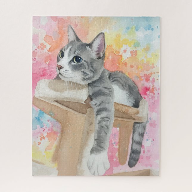 Portrait of Cat Puzzle (Vertical)