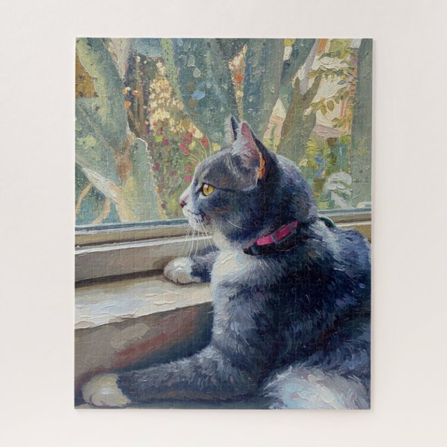 Portrait of Cat Puzzle (Vertical)