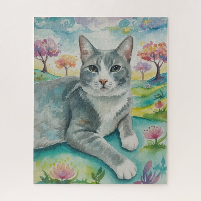 Portrait of Cat Puzzle (Vertical)