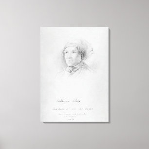 Portrait of Catherine Blake (1762-1831) after a dr Canvas Print
