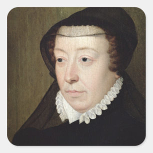 Portrait of Catherine de Medici Square Sticker
