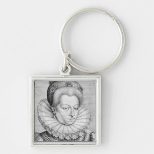 Portrait of Catherine Henriette Key Ring