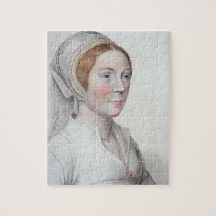 Portrait of Catherine Howard (1520-42) engraved by Jigsaw Puzzle