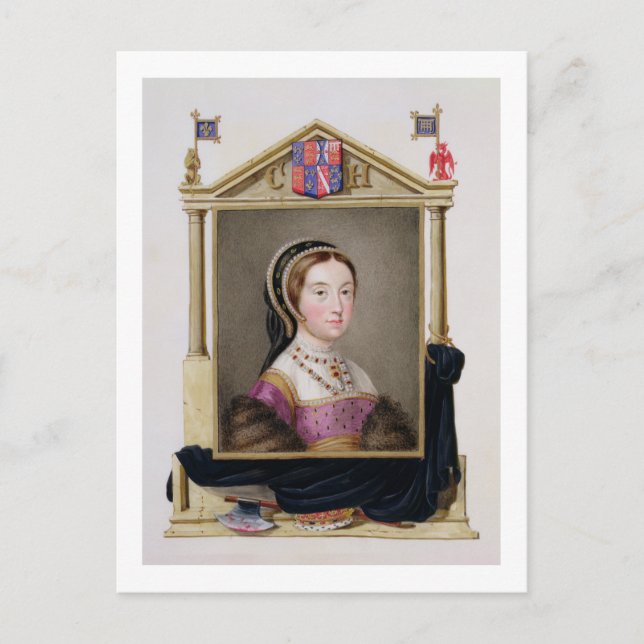 Portrait of Catherine Howard (c.1520-d.1542) 5th Q Postcard (Front)