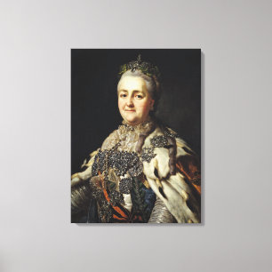Portrait of Catherine II of Russia Canvas Print