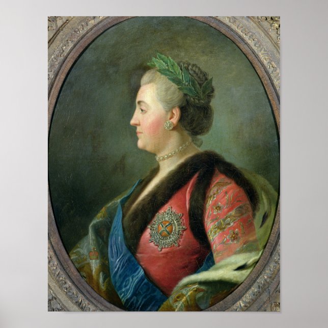 Portrait of Catherine II  of Russia Poster (Front)