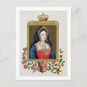 Portrait of Catherine of Aragon (1485-1536) 1st Qu Postcard