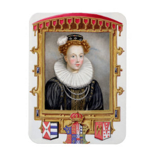 Portrait of Catherine Parr (1512-1548) Sixth Wife Magnet