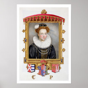 Portrait of Catherine Parr (1512-1548) Sixth Wife Poster