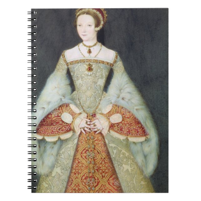 Portrait of Catherine Parr (1512-48), 1545 (colour Notebook (Front)