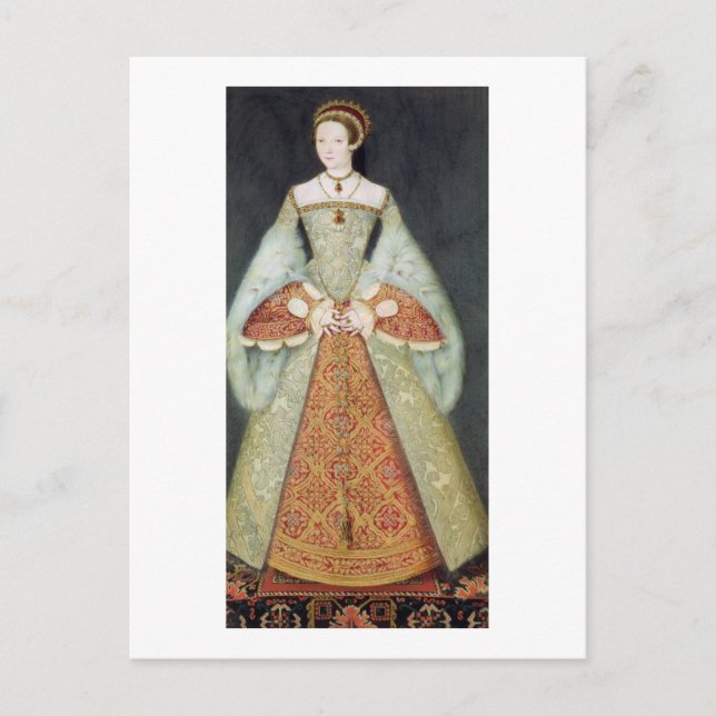 Portrait of Catherine Parr (1512-48), 1545 (colour Postcard (Front)