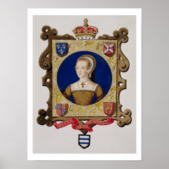 Portrait of Catherine Parr (1512-48) 6th Queen of Poster (Front)