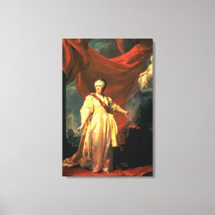 Portrait of Catherine the Great as Lawgiver Canvas Print