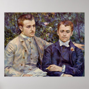 Portrait of Charles and Georges Poster