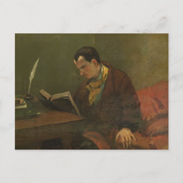 Portrait of Charles Baudelaire  1847 Postcard (Front)