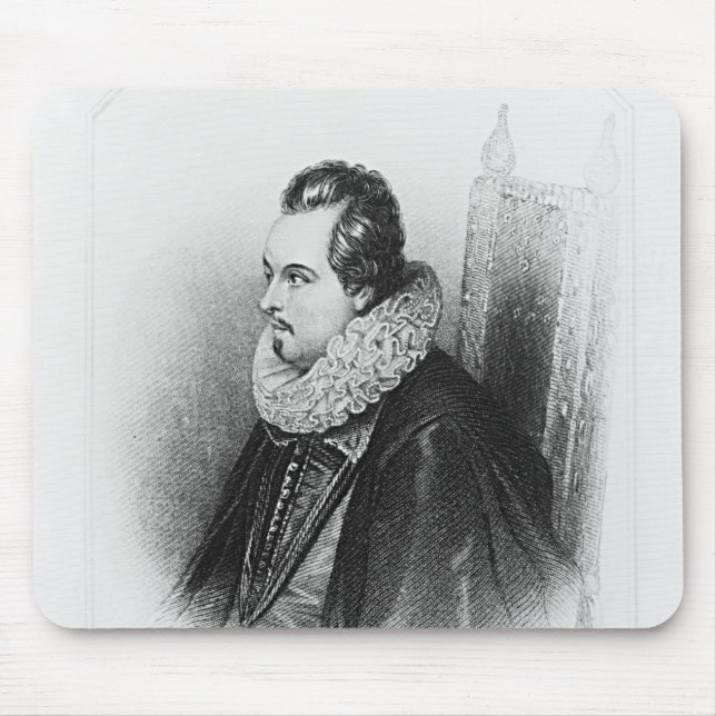 Portrait of Charles Blount  8th Earl of Mouse Mat (Front)