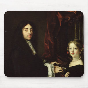 Portrait of Charles Couperin  and the Daughter Mouse Mat