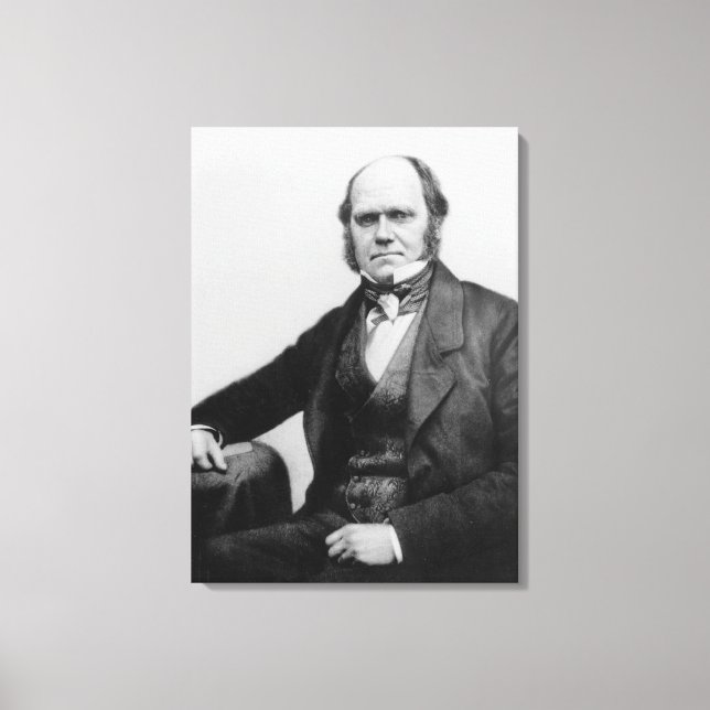 Portrait of Charles Darwin, 1854 Canvas Print (Front)