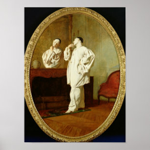 Portrait of Charles Deburau Poster