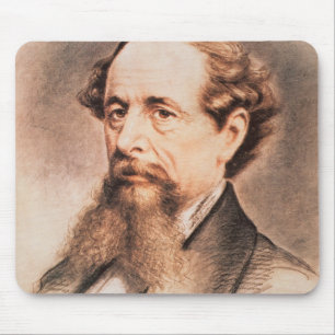 Portrait of Charles Dickens, 1869 Mouse Mat