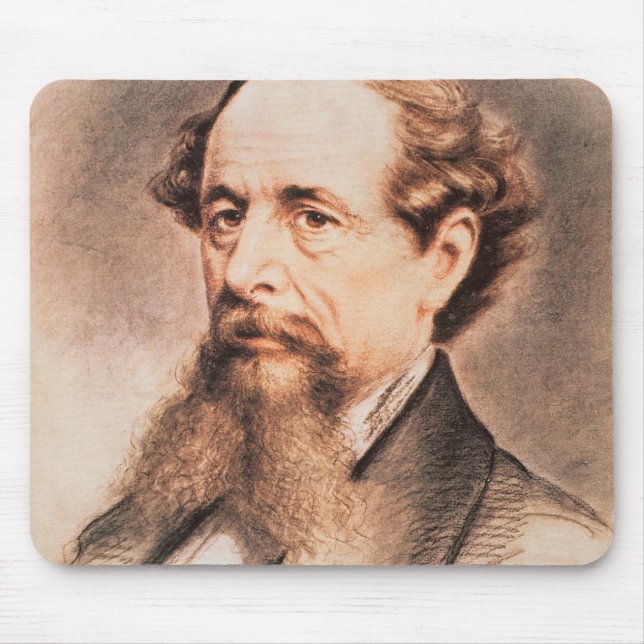 Portrait of Charles Dickens, 1869 Mouse Mat (Front)