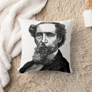 Portrait of Charles Dickens Cushion