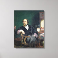 Portrait of Charles Dickens (oil on canvas)