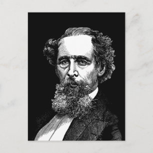 Portrait of Charles Dickens Postcard