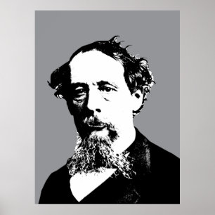Portrait of Charles Dickens Poster