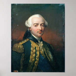 Portrait of Charles Henri  Count of Estaing Poster