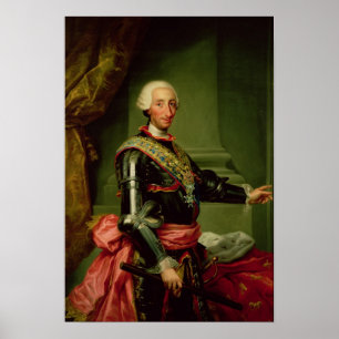 Portrait of Charles III c.1761 Poster