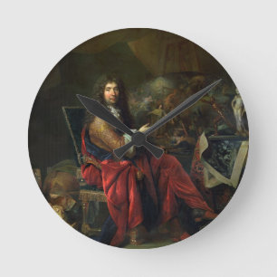 Portrait of Charles Le Brun (1619-90) 1686 (oil on Round Clock